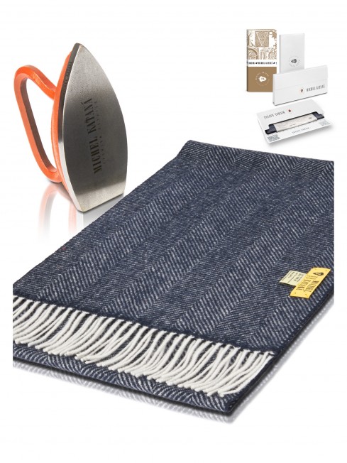 Длиный Шарф из мягчайшей шерсти Merinos (Herringbone) ВЕТРЫ СЕВЕРА ШОТЛАНДИИ FHb.W130_T-RZ-30A/SUR
