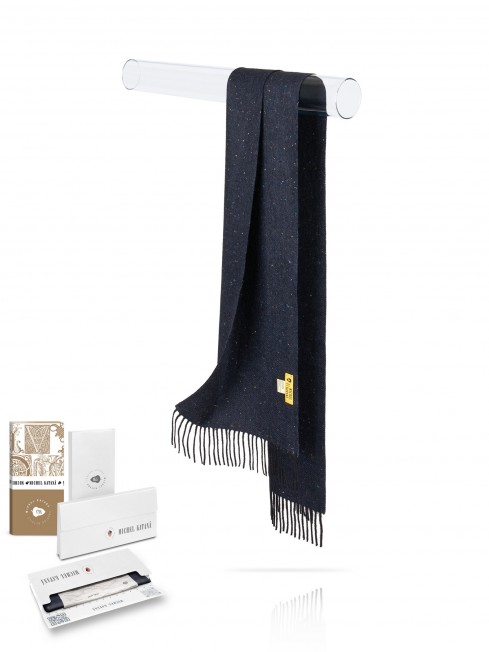 Длиный Шарф из мягчайшей шерсти Merinos (Herringbone) АУРОРА БОРЕА FHs.W120_VL-2271-12/SERA