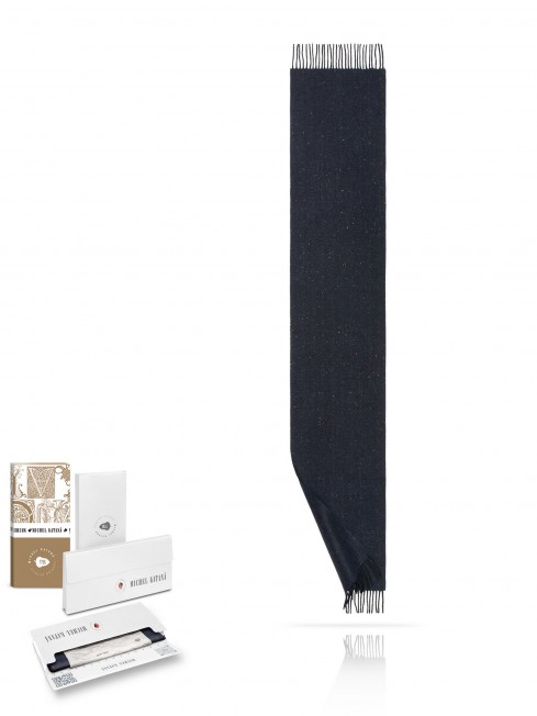 Длиный Шарф из мягчайшей шерсти Merinos (Herringbone) АУРОРА БОРЕА FHs.W120_VL-2271-12/SERA