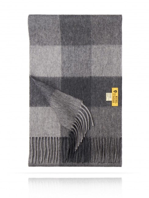 Длиный Шарф из мягчайшей шерсти Merinos (Herringbone) ГЕОГРАФ-ГЕОМЕТРИКОЙ FHsQ.W130_GZ-657/SUR
