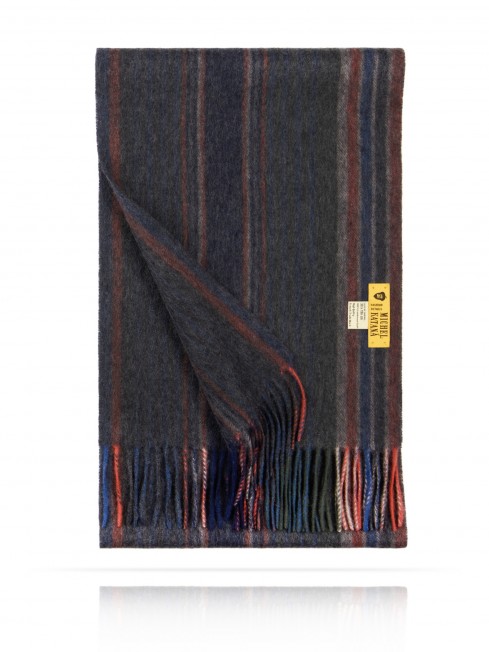 Длиный Шарф из мягчайшей шерсти Merinos (Twill) ПОРТАТИВ ХРОМАТИК FTL.W130_STRIP-52A/TERACH