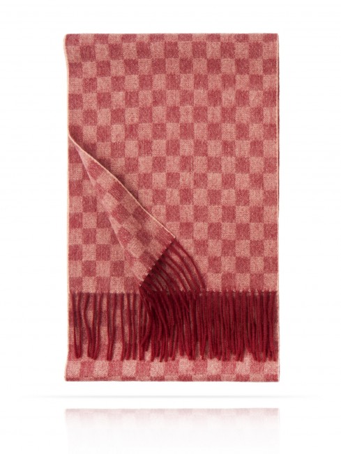 Длиный Шарф из мягчайшей шерсти Merinos (Twill) ИГРА-КАРМИН FTQ.W120_NCH-1/RED