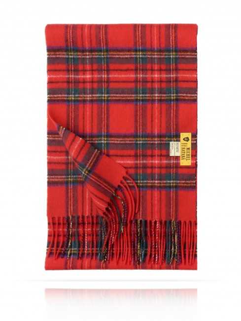 Длиный Шарф из мягчайшей шерсти Merinos (Twill) КРАСНЫЙ-СТРАСТНЫЙ FTQ.W120_VI-20-10/ROSU