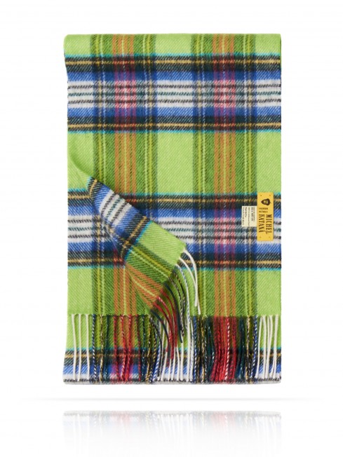 Длиный Шарф из мягчайшей шерсти Merinos (Twill) ЖАСМИН-ГРИИН FTQ.W120_VI-2347-1-25/VERT
