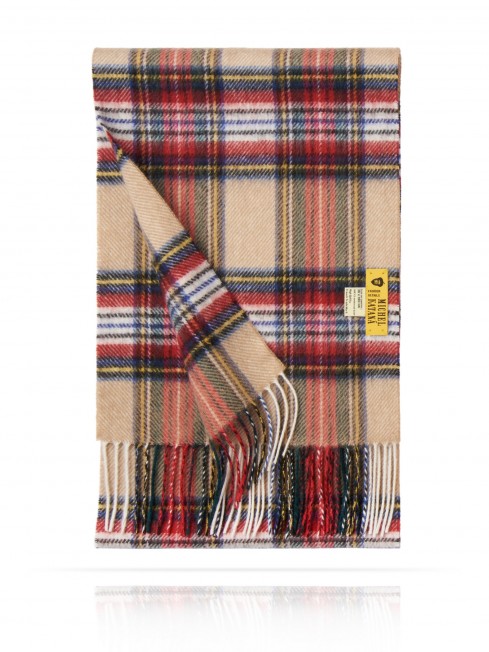 Длиный Шарф из мягчайшей шерсти Merinos (Twill) БЕЖЕВЫЙ ВАЛЬС FTQ.W120_VI-2347-3/LAT.R