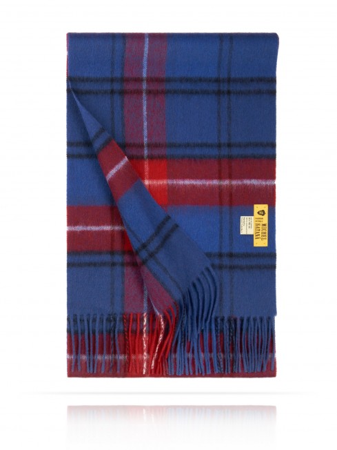 Длиный Шарф из мягчайшей шерсти Merinos (Twill) ПУТЕШЕСТВИЕ ДЕ-НИМЕ - БОРДО FTQ.W130_GZ-656A/GR.BORD