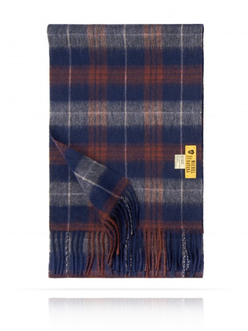 Длиный Шарф из мягчайшей шерсти Merinos (Twill) ОСЕНЬ В ВИНОГРАДНИКЕ FTQ.W130_GZ-658B/GR.BORD