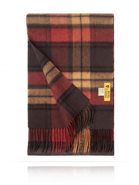 Длиный Шарф из мягчайшей шерсти Merinos (Twill) ТЕПЛЫЙ КАШТАН FTQ.W130_GZ-671A/JAU.BORD