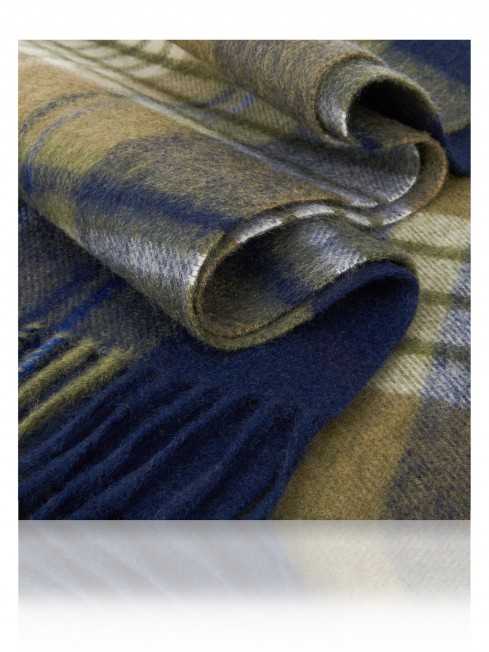 Длиный Шарф из мягчайшей шерсти Merinos (Twill) ЛИМОННО-СВЕЖО FTQ.W130_GZ-748D/FIST