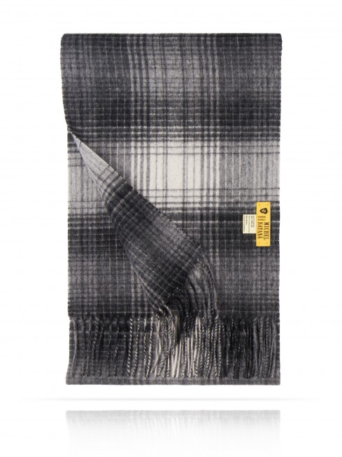 Длиный Шарф из мягчайшей шерсти Merinos (Twill) ВАЛЬС-ГРИ-НА-ВЕТРУ FTQ.W130_GZ-769/GR.LAT