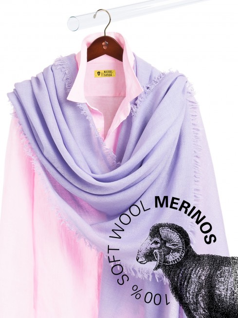VINTAGE BERGE LILAC, огромный 110*220 см шерстяной Палантин из Шерсти MERINOS, мягкой ручной пряжи средней тяжести. JW100-BERGE/LILAC
