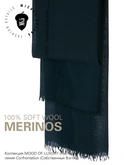 VINTAGE BERGE NEW BLACK, огромный 110*220 см шерстяной Палантин из Шерсти MERINOS, мягкой ручной пряжи средней тяжести. JW100-BERGE/NEW.BLACK