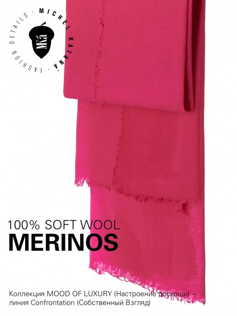 VINTAGE BERGE QUEEN PINK, огромный 110*220 см шерстяной Палантин из Шерсти MERINOS, мягкой ручной пряжи средней тяжести. JW100-BERGE/QUEEN.PINK