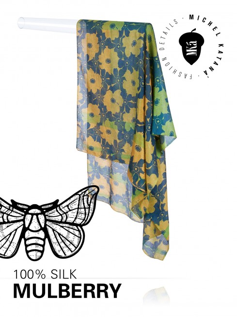 Палантин Женский SN40-MONO/YELLOW