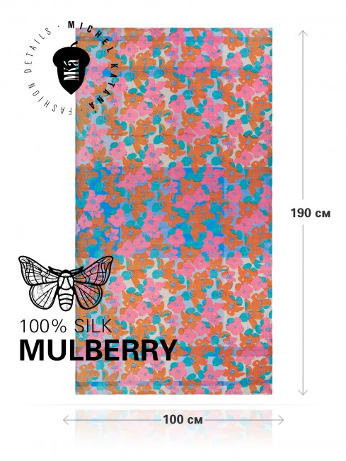 Палантин Женский SN40-NEO.FLORAL/PINK