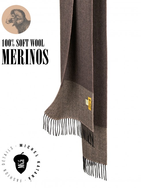 Шарф Унисекс FHs.W220_T-RZ-22B/BR.MIX