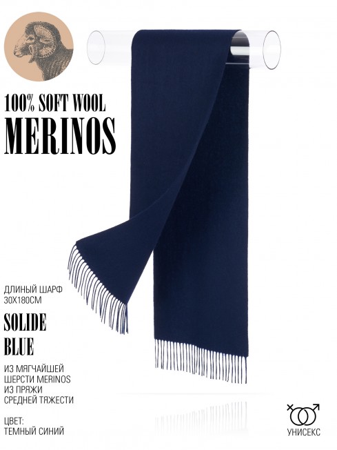 Шарф Унисекс FT.W220_40/BLUE