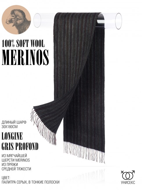 Шарф Унисекс FTL.W220_A124-2/GRIS