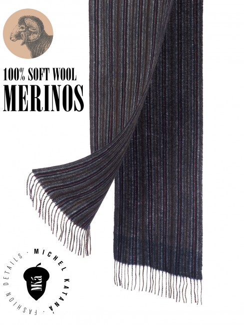 Шарф Унисекс FTL.W220_A124-3/GRIS.CAMEL