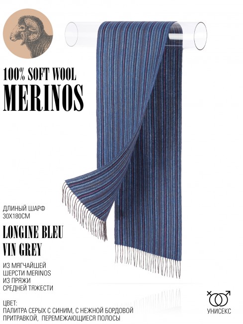 Шарф Унисекс FTL.W220_A140/BLEU
