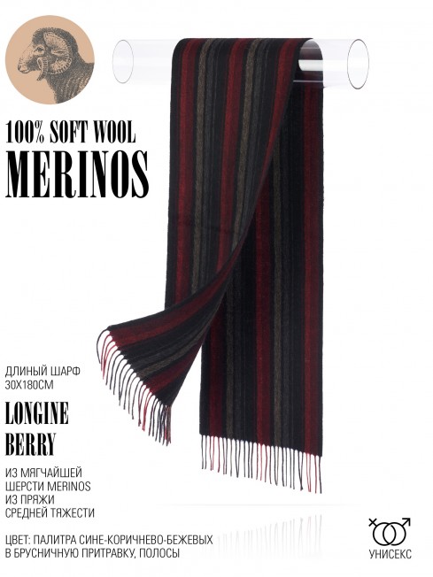 Шарф Унисекс FTL.W220_A64B/BERRY