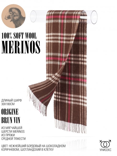 Шарф Унисекс FTQ.W220_A100/BRUN