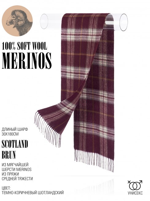 Шарф Унисекс FTQ.W220_A39/BRUN