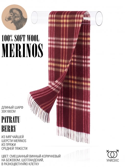 Шарф Унисекс FTQ.W220_A84/BERRY