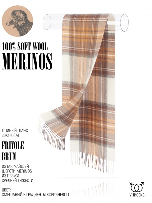 Шарф Унисекс FTQ.W220_TNGZ-4/BRUN