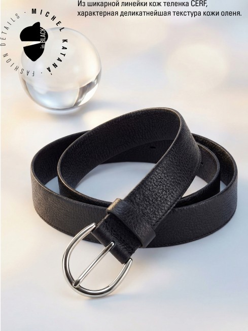 Ремень-Пояс Унисекс MIDE.CERF-35-UNi/NOIR