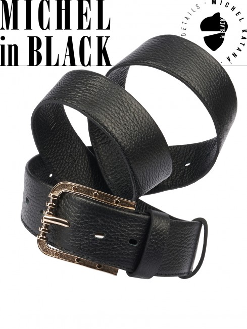Ремень-Пояс Унисекс MIDE.CERF-40-PAu/NOIR