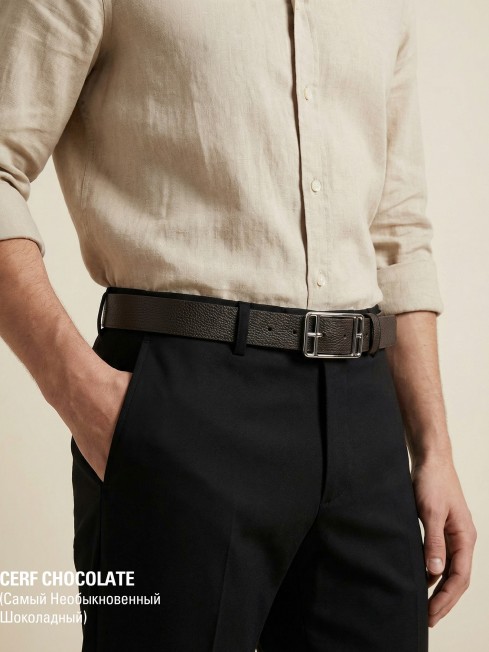 Ремень-Пояс Унисекс MIDE.CERF-40-UNi/CHOCO