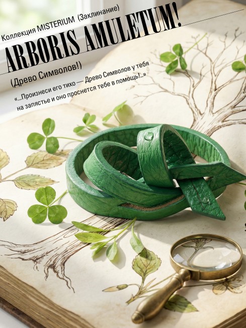 Ремешок на сумку-БРАСЛЕТ-держатель Брелока Унисекс Pi-ARBORIS AMULETUM!