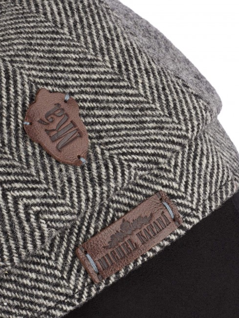 Кепка с козырьком, 8ми-клинка Мужская-Унисекс TWEED EDINBURG CLOUD из твида (Плотная Костюмно-Блейзерная ШЕРСТЬ) TWEED.8-EDINBURG/CLOUD