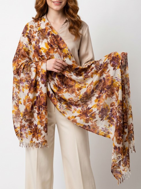 Палантин Женский W40-BOUQUET/LILAS