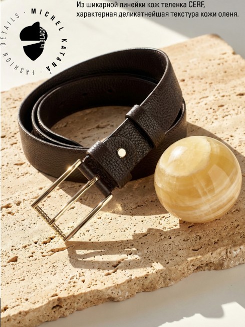 Ремень-Пояс Унисекс MIDE.CERF-40-RNi/CAFFE