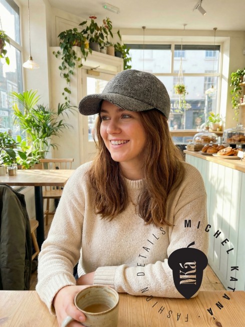 Кепка с козырьком, Бейсболка Мужская-Унисекс TWEED GLASGOW CLOUD из твида (Плотная Костюмно-Блейзерная ШЕРСТЬ) TWEED.6-GLASGOW/CLOUD