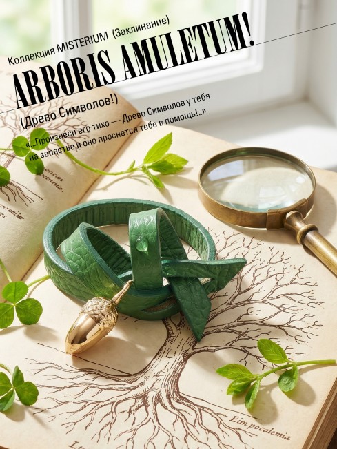 Ремешок на сумку-БРАСЛЕТ-Брелок Унисекс Au-ARBORIS AMULETUM!