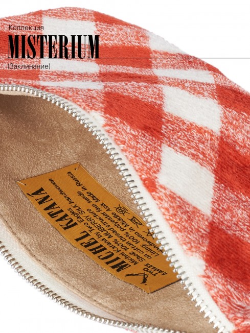 Клатч-конверт-косметичка из Шелка Женский CATTO ROSSA!_Thiny/S