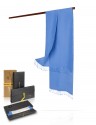 Мягчайший Палантин, кашемир и шелк в тандеме ЛИРИКА ЦВЕТА CASHSILK-5050/BLEU.LOITAIN
