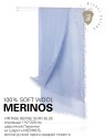 VINTAGE BERGE SCAN BLUE, огромный 110*220 см шерстяной Палантин из Шерсти MERINOS, мягкой ручной пряжи средней тяжести. JW100-BERGE/SCAN.BLUE